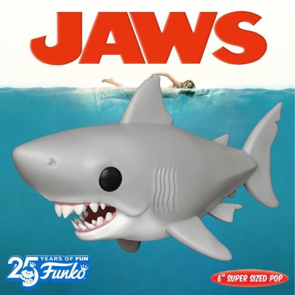 Funko | Toys | Funko Pop Horror Jaws Great White Shark Super Sized